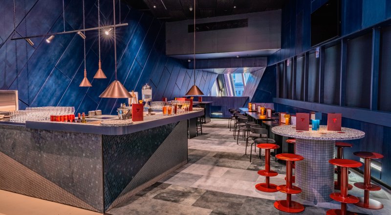 The Terrace lounge seating and bar